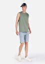 thumb-Afficher les détails de Short Bleu Clair Straight Fit Homme