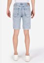 thumb-Afficher les détails de Short Bleu Clair Straight Fit Homme