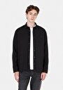 thumb-Afficher les détails de Chemise À Manches Longues Noir Regular Fit Droit Polyester Homme