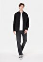 thumb-Afficher les détails de Chemise À Manches Longues Noir Regular Fit Droit Polyester Homme
