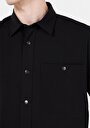 thumb-Afficher les détails de Chemise À Manches Longues Noir Regular Fit Droit Polyester Homme