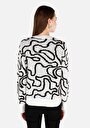 thumb-Afficher les détails de Pull Blanc Regular Fit Manches Longues  Femme