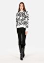 thumb-Afficher les détails de Pull Blanc Regular Fit Manches Longues  Femme
