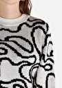 thumb-Afficher les détails de Pull Blanc Regular Fit Manches Longues  Femme