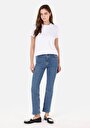 thumb-Afficher les détails de 792 Mila Pantalon Bleu   En  Regular Fit Femme