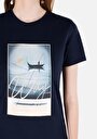 thumb-Afficher les détails de T-shirt À Manches Courtes Marine Regular Fit Imprimé Femme