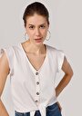 thumb-Afficher les détails de T-shirt À Manches Courtes Blanc Regular Fit  Femme