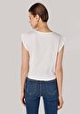 thumb-Afficher les détails de T-shirt À Manches Courtes Blanc Regular Fit  Femme