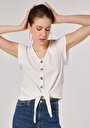 thumb-Afficher les détails de T-shirt À Manches Courtes Blanc Regular Fit  Femme