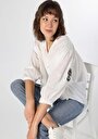 thumb-Afficher les détails de Chemise À Manches Longues Blanc Relaxed Fit   Femme