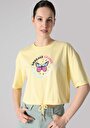 thumb-Afficher les détails de T-shirt À Manches Courtes Jaune Regular Fit  Femme