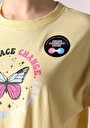 thumb-Afficher les détails de T-shirt À Manches Courtes Jaune Regular Fit  Femme