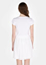thumb-Afficher les détails de T-shirt À Manches Courtes Blanc Slim Fit Imprimé Femme