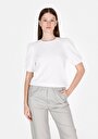 thumb-Afficher les détails de T-shirt À Manches Courtes Blanc Regular Fit Jakarli Femme