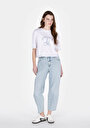 thumb-Afficher les détails de 850 Jenny Pantalon  Tapered Leg High Rise En Jean Balloon Fit Femme
