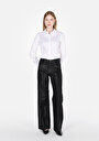 thumb-Afficher les détails de Chemise À Manches Longues Blanc Slim Fit Droit Uni Femme