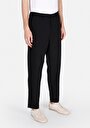 thumb-Afficher les détails de Pantalon Noir Düz Paça Medium Rise En Gabardine Regular Fit Homme