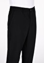 thumb-Afficher les détails de Pantalon Noir Düz Paça Medium Rise En Gabardine Regular Fit Homme