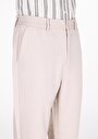 thumb-Afficher les détails de Pantalon Beige Düz Paça Medium Rise En Gabardine Regular Fit Homme