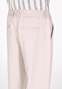 thumb-Afficher les détails de Pantalon Beige Düz Paça Medium Rise En Gabardine Regular Fit Homme