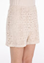thumb-Afficher les détails de Short Beige Slim Fit Femme