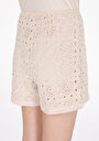 thumb-Afficher les détails de Short Beige Slim Fit Femme