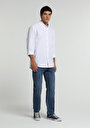 thumb-Afficher les détails de Chemise À Manches Longues Blanc Regular Fit Droit Oxford Homme