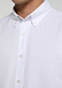 thumb-Afficher les détails de Chemise À Manches Longues Blanc Regular Fit Droit Oxford Homme