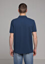 thumb-Afficher les détails de T-shirt Polo À Manches Courtes Bleu Droit Regular Fit Homme
