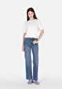 thumb-Afficher les détails de 793 Marissa Pantalon  Wide Leg High Rise En Jean Regular Fit Femme