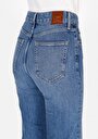 thumb-Afficher les détails de 793 Marissa Pantalon  Wide Leg High Rise En Jean Regular Fit Femme