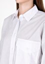thumb-Afficher les détails de Chemise À Manches Longues Bleu Regular Fit Rayé Popeline Femme
