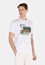 thumb-Afficher les détails de T-shirt À Manches Courtes Blanc Regular Fit Droit Homme