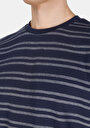 thumb-Afficher les détails de T-shirt À Manches Courtes Marine Comfort Fit Rayé Homme
