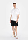 thumb-Afficher les détails de T-shirt À Manches Courtes Blanc Comfort Fit Droit Homme