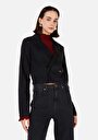 thumb-Afficher les détails de Veste De Blazer Bleu Slim Fit Manches Longues  Femme