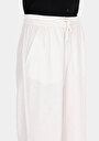 thumb-Afficher les détails de Pantalon Blanc Wide Leg High Rise En Uni Regular Fit Femme