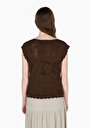 thumb-Afficher les détails de Tricot Marron Regular Fit  Femme
