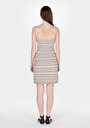thumb-Afficher les détails de Robe Ecru Slim Fit  Mini Tricots Femme