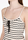 thumb-Afficher les détails de Robe Ecru Slim Fit  Mini Tricots Femme