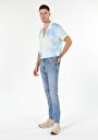 thumb-Afficher les détails de 041 Danny Pantalon Bleu Slim Leg  En  Slim Fit Homme