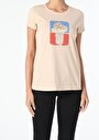 thumb-Afficher les détails de T-shirt À Manches Courtes Beige Regular Fit  Femme