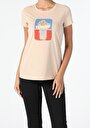 thumb-Afficher les détails de T-shirt À Manches Courtes Beige Regular Fit  Femme