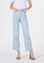 thumb-Afficher les détails de 970 Berry Pantalon Bleu Clair Wide Leg  En  Regular Fit Femme