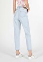 thumb-Afficher les détails de 896  Maria Pantalon Bleu Tapered Leg  En  Mom Fit Femme