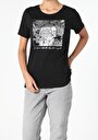 thumb-Afficher les détails de T-shirt À Manches Courtes Noir Regular Fit  Femme