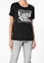 thumb-Afficher les détails de T-shirt À Manches Courtes Noir Regular Fit  Femme