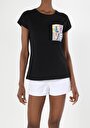 thumb-Afficher les détails de T-shirt À Manches Courtes Noir Regular Fit  Femme