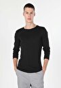 thumb-Afficher les détails de T-shirt À Manches Longues Noir Slim Fit  Homme