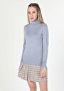 thumb-Afficher les détails de Pull Bleu Slim Fit   Femme